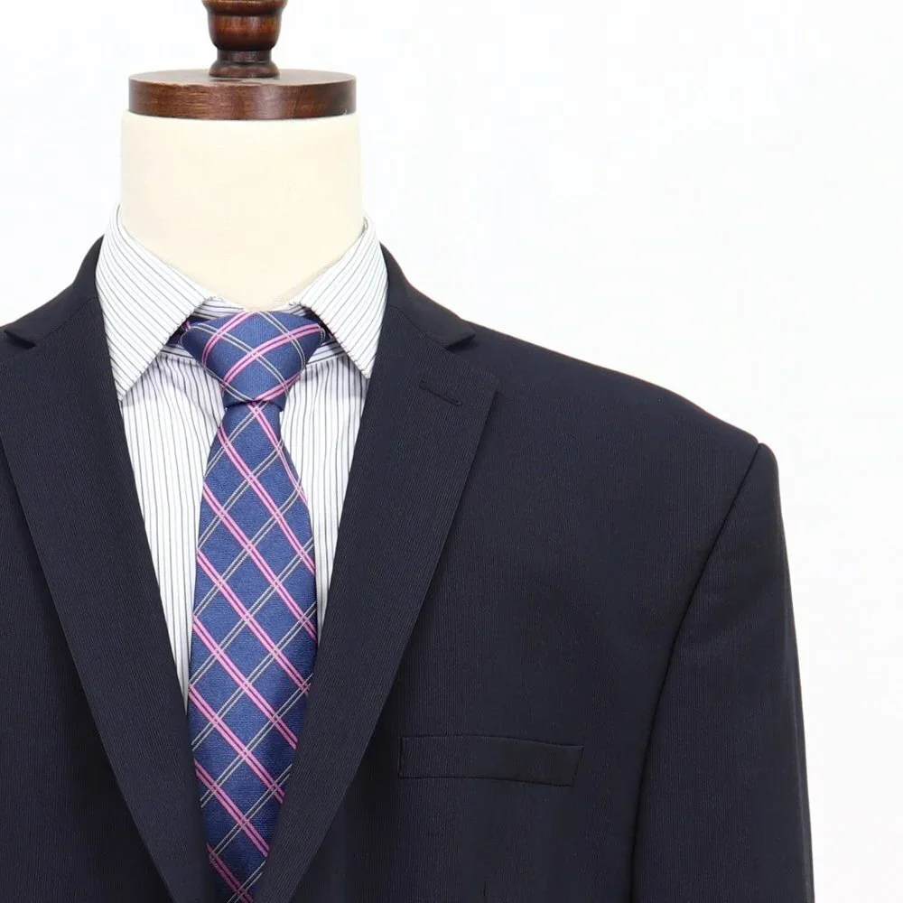 Marc Anthony 50R Navy Solid 2-Button Sport Coat Blazer Jacket V038